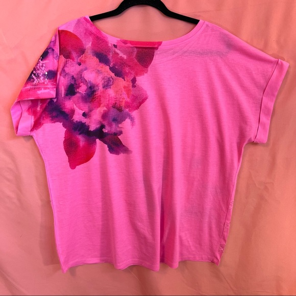 Lane Bryant Pink Sequin Blouse - Picture 5 of 6